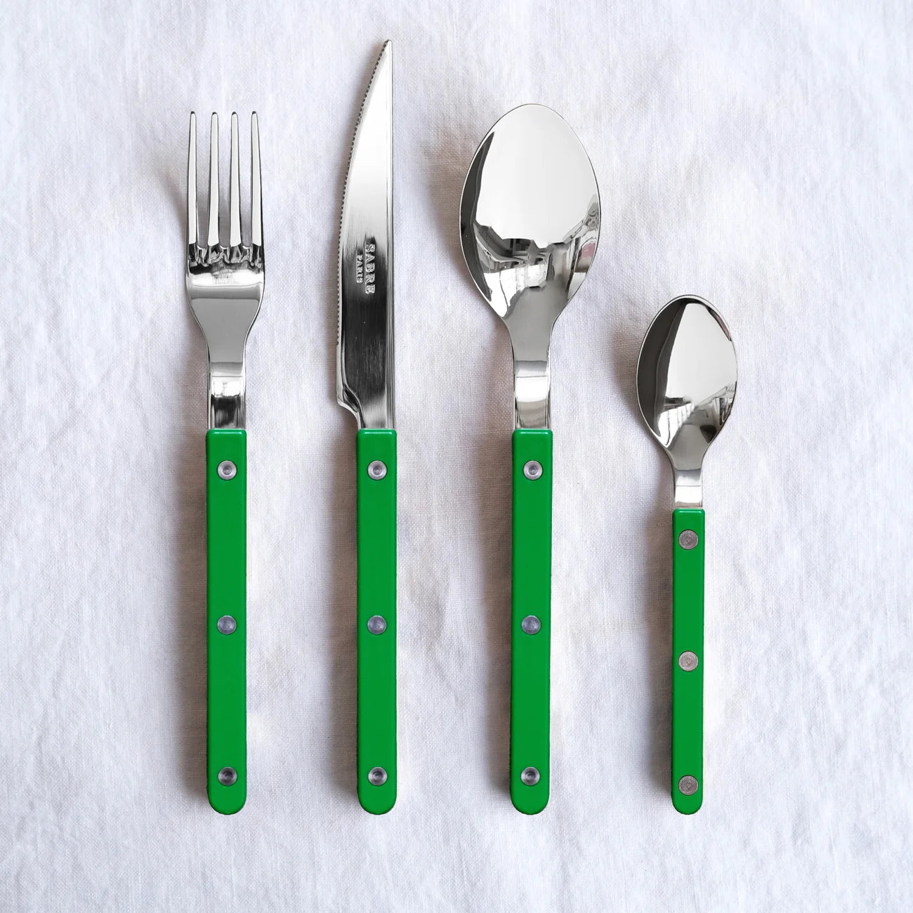 4 pieces cutlery set Bistrot Solid, Garden Green