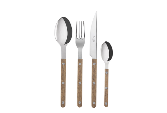 4 pieces cutlery set Bistrot Teak