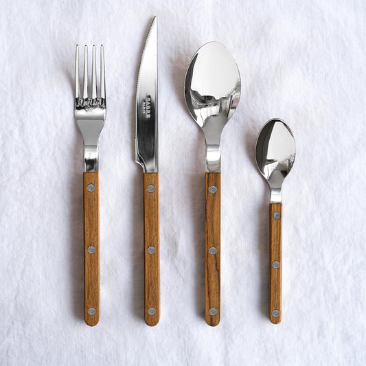 4 pieces cutlery set Bistrot Teak