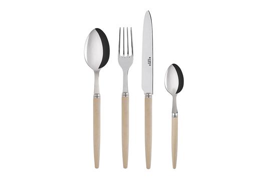 4 pieces cutlery set Jonc, Light wood