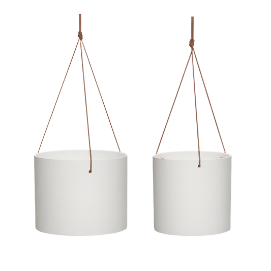 Aero Hanging Pots White (set of 2)