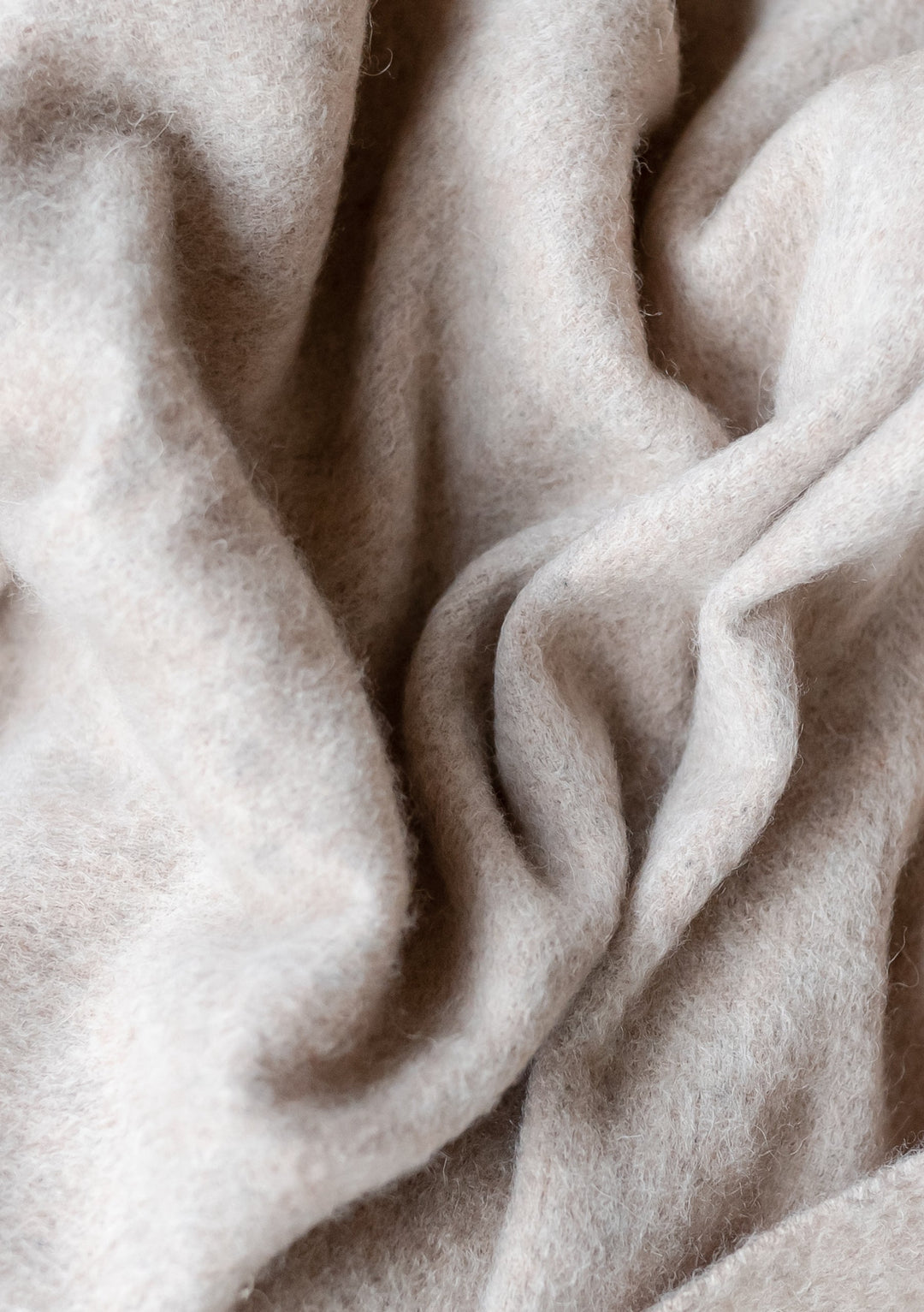 Lambswool Baby Blanket in Oatmeal Melange