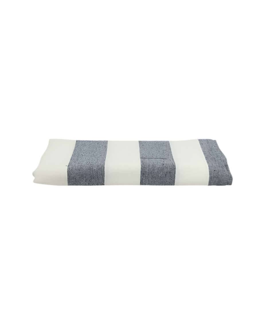 Striped tablecloth Blue Large