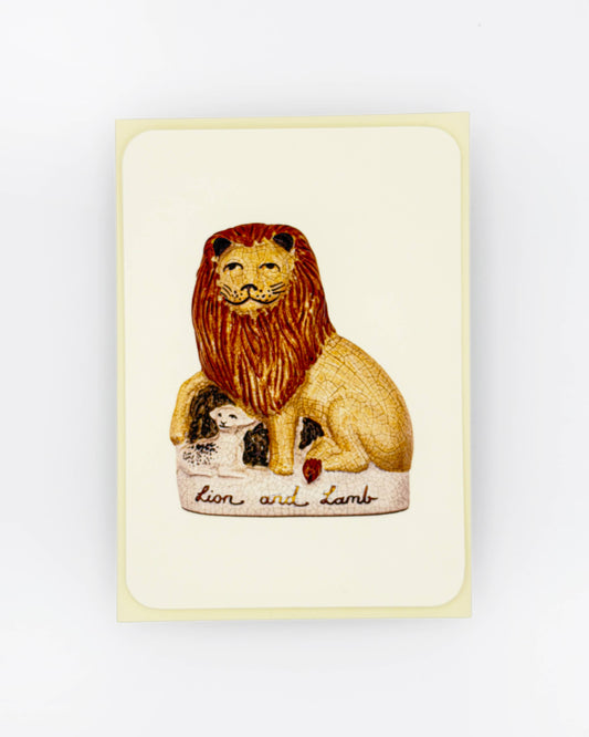 Lion & Lamb Greeting Card | Birthday Card | Luxury Cards