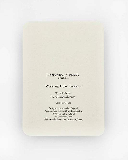 Wedding Cake Topper No.4 Greeting Card | Engagement