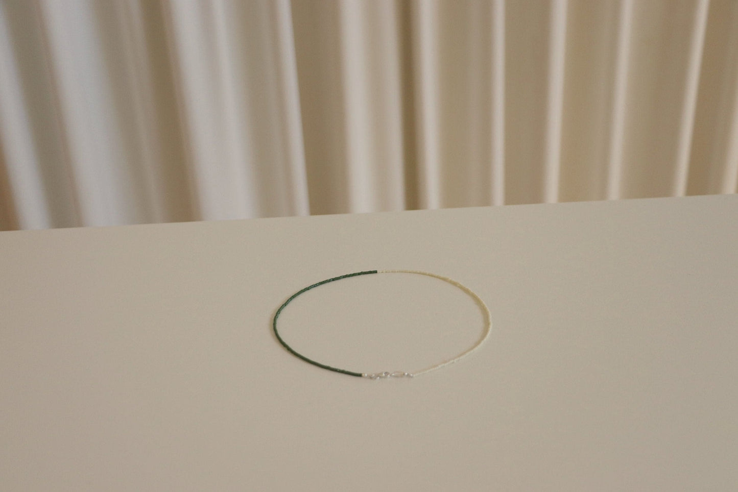 Cora Necklace - Pistachio/Sand