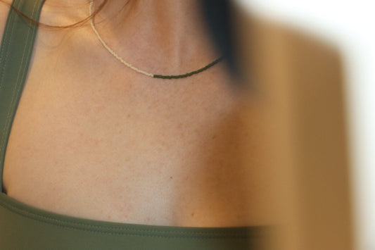 Cora Necklace - Pistachio/Sand