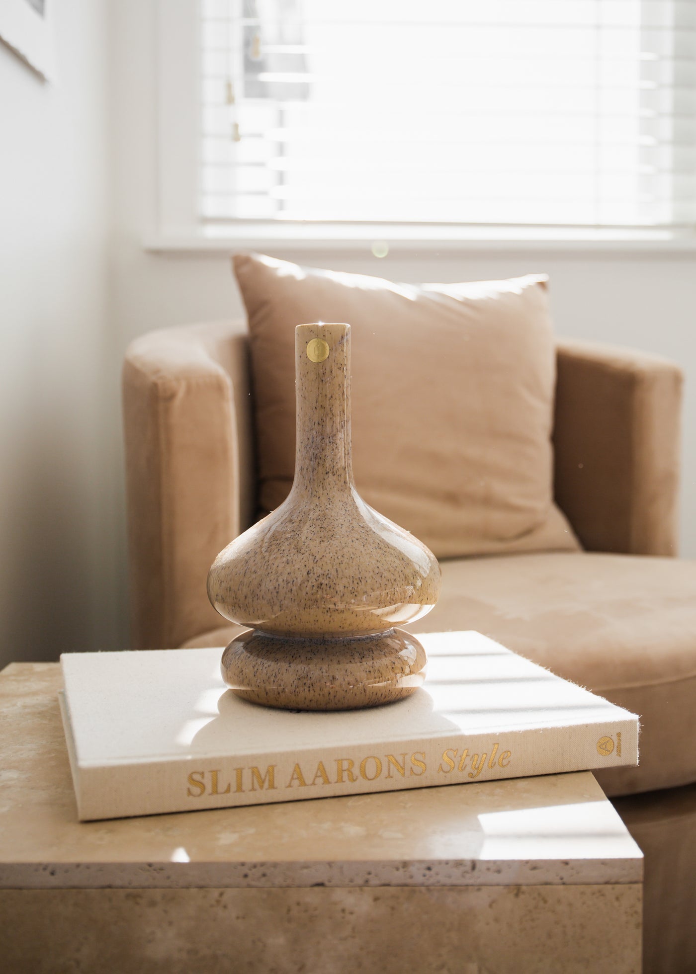 Hubsch Curve Vase / Sand