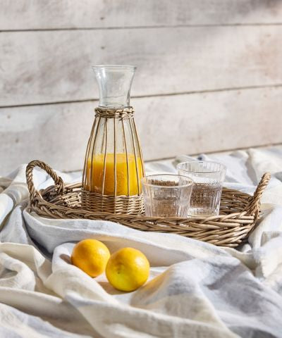 Riviera Set 3 Oval Wicker Trays