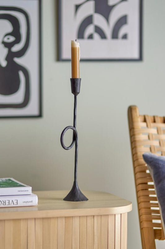 BLOOMINGVILLE-Jada Candle
Holder, Black, Metal
