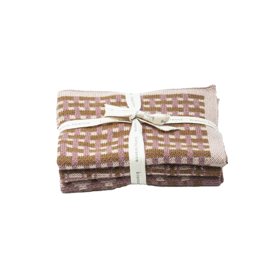 Basento Rose Gold Washcloths - Set of Three