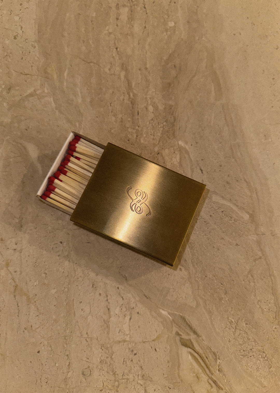 Antique Brass Matchbox Cover