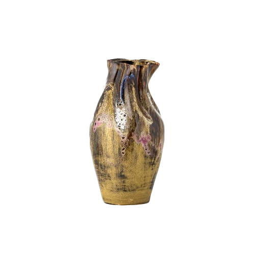 Benoit Vase, Brown, Stoneware