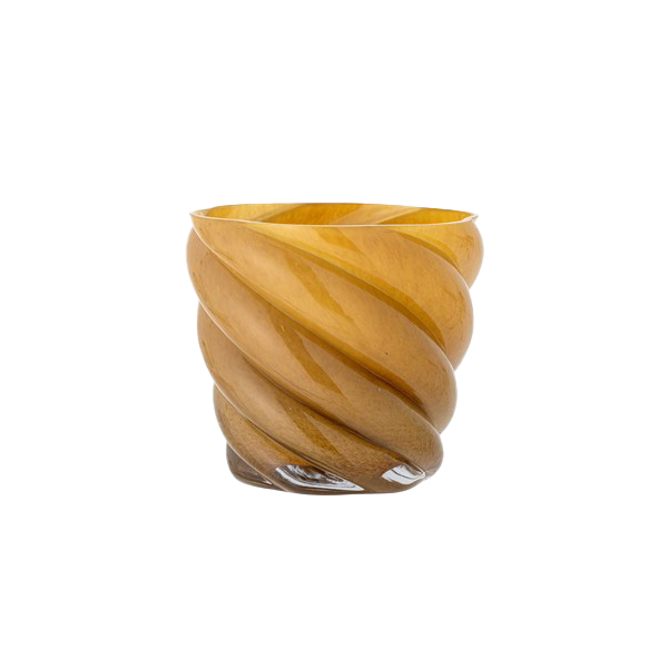 Callo Flowerpot, Yellow, Glass