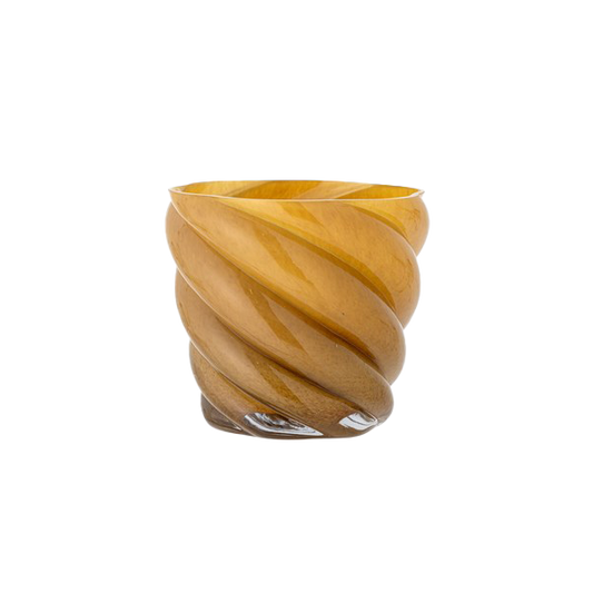 Callo Flowerpot, Yellow, Glass