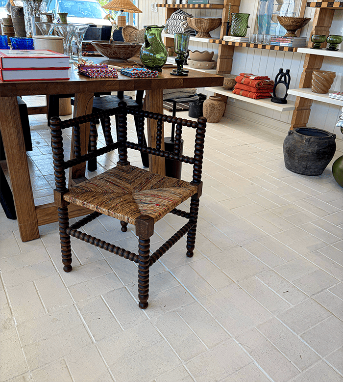 Late 19Th Century French Bobbin Corner Chair