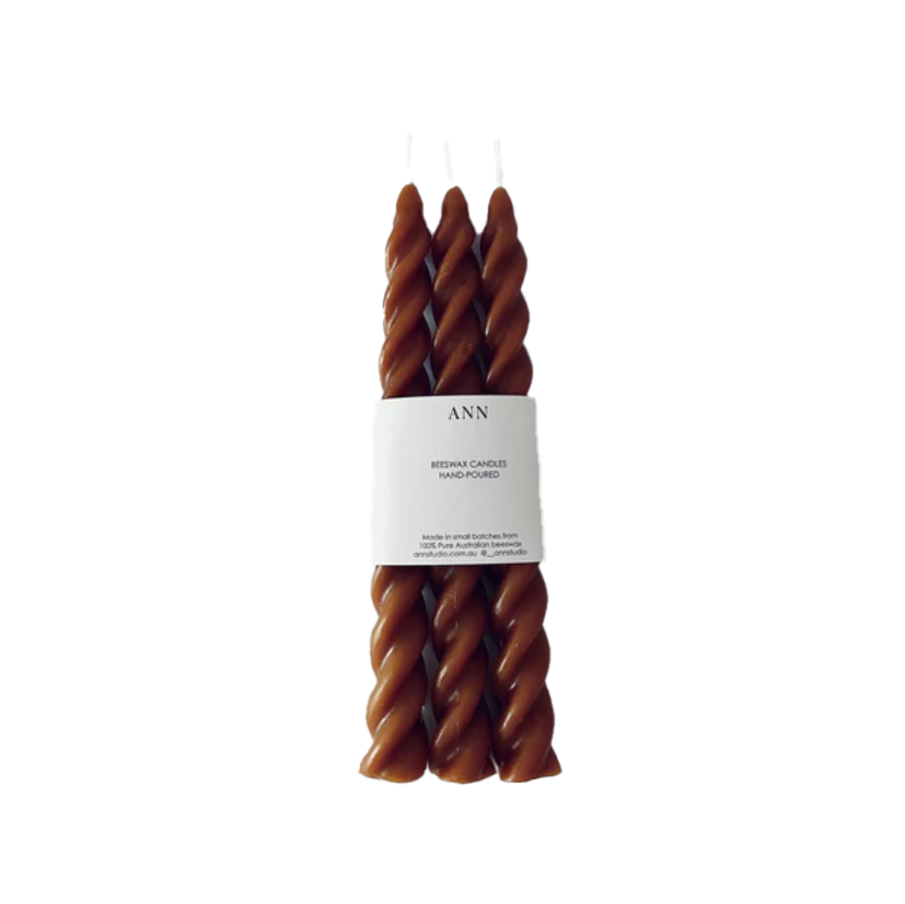 Spiral taper set toffee