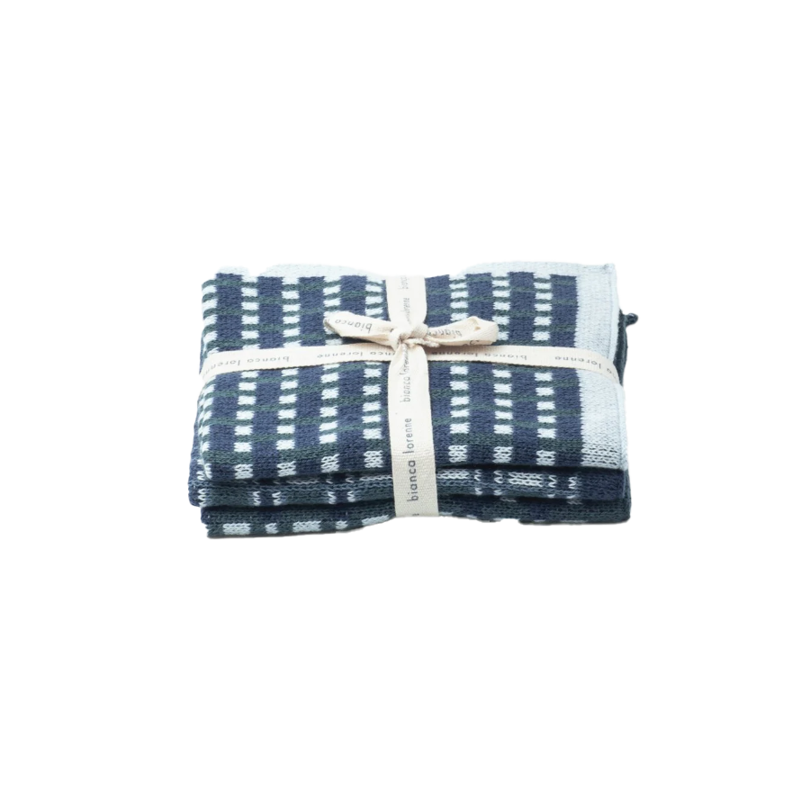 Basento denim washcloths - set of three