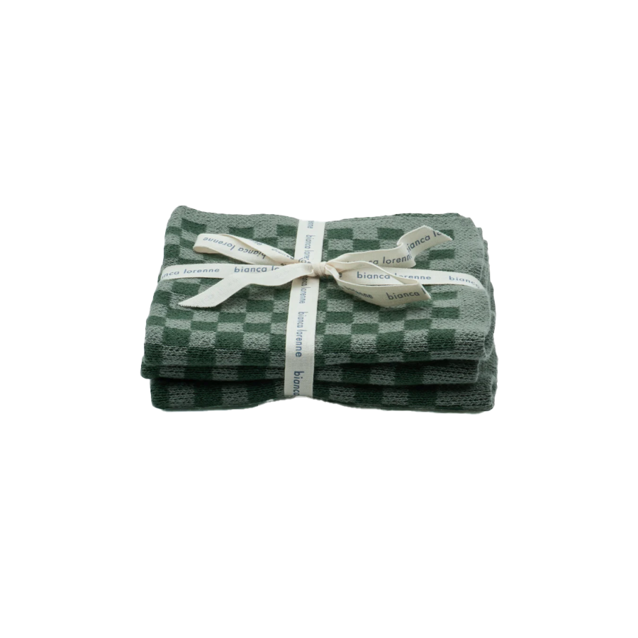 Chekka sage washcloths - set of three