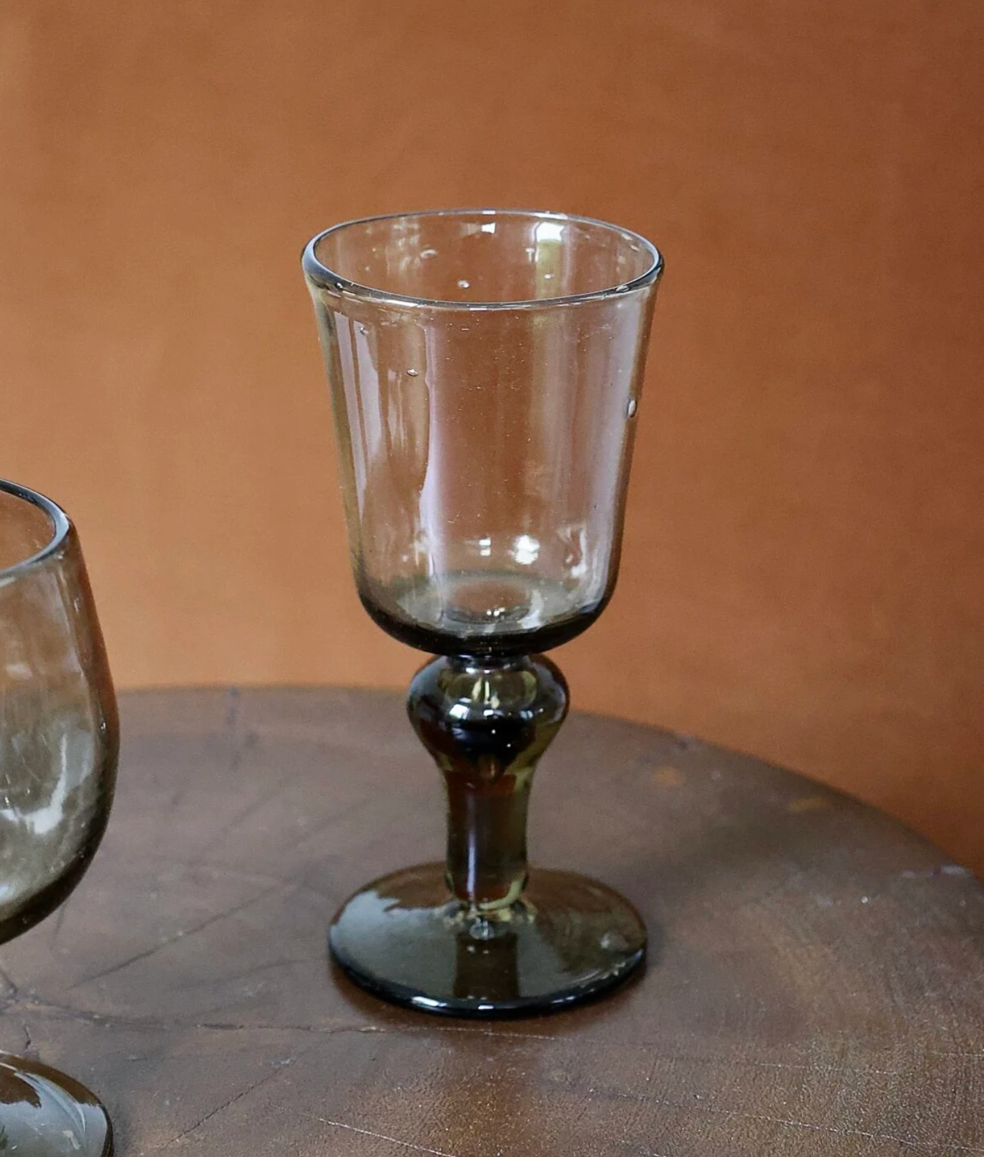 White Wine Glass Fumé Set of Two