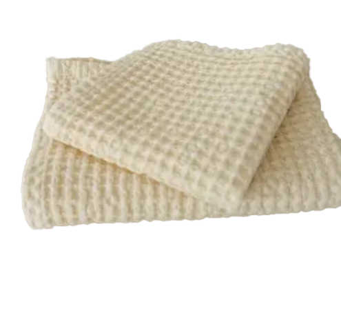 100% Organic Cotton Rustic waffle face Cloth