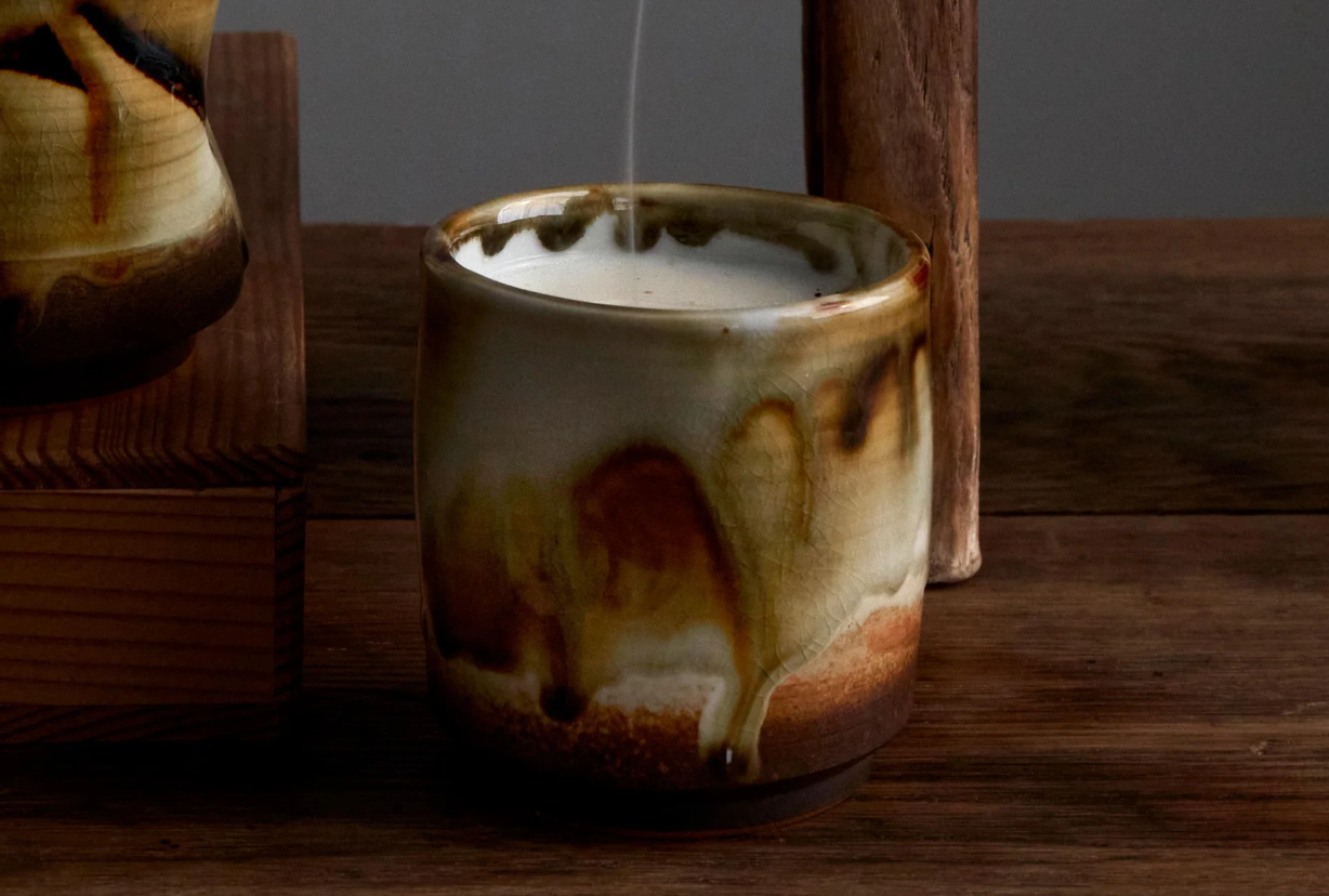 Teak Cup Candle - Small