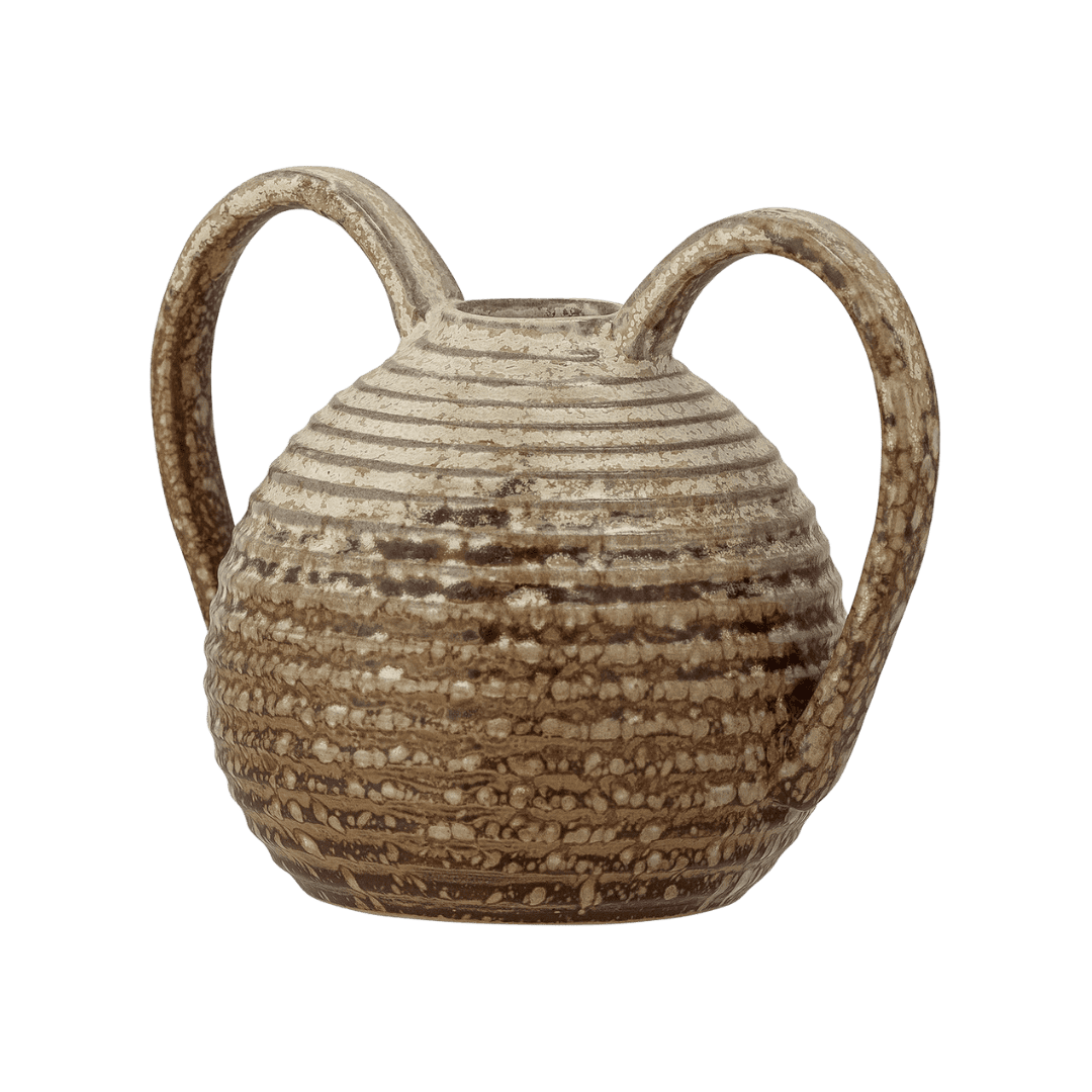 Risa Vase, Brown, Stoneware