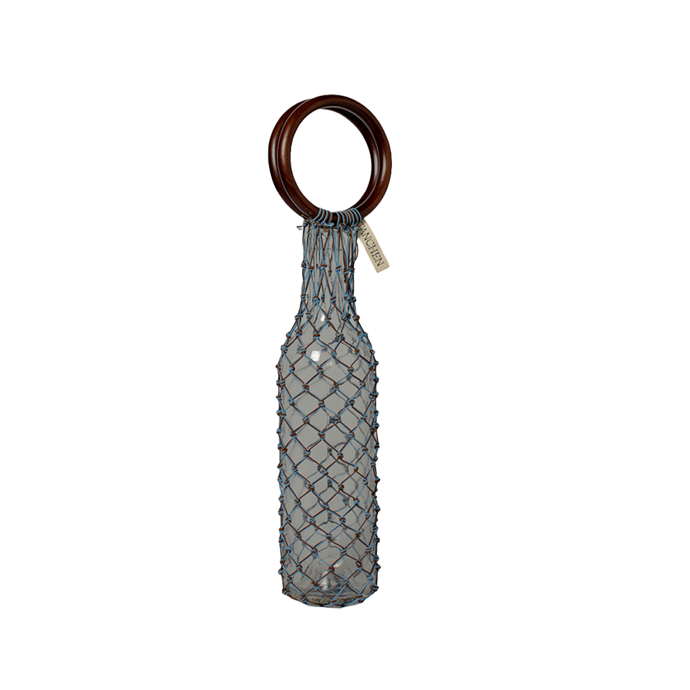 0/0 Wine Bag - Blue/Brown