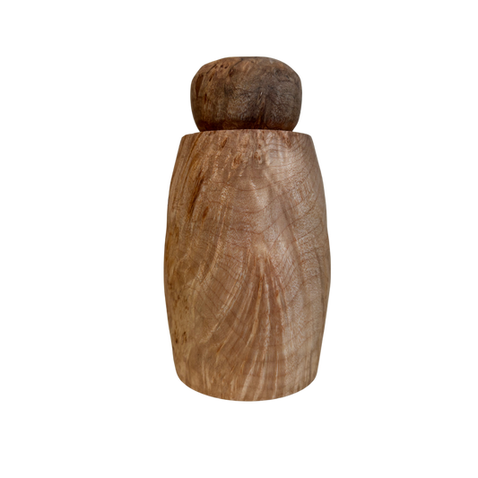 Medium Maple Burl Salt and peppermill-11