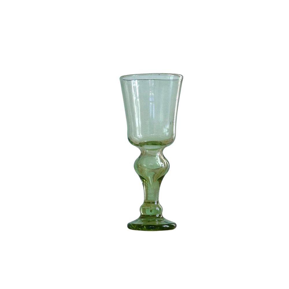 White Wine Glass Vert Fumé Set of Two