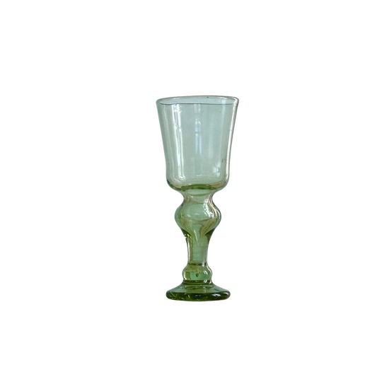 White Wine Glass Vert Fumé Set of Two
