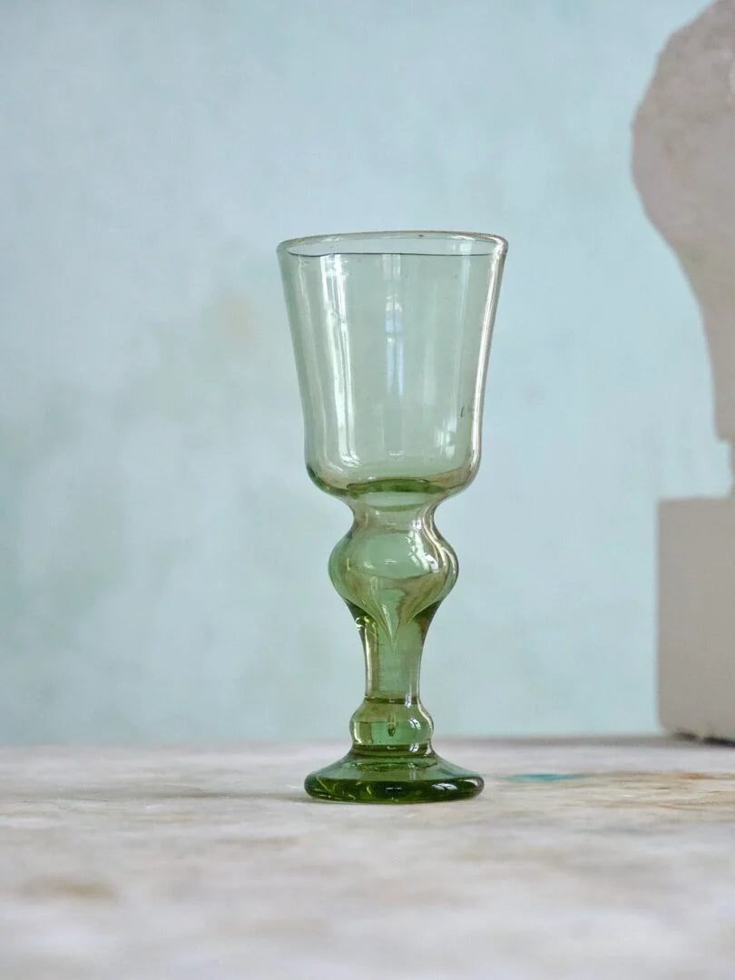 White Wine Glass Vert Fumé Set of Two