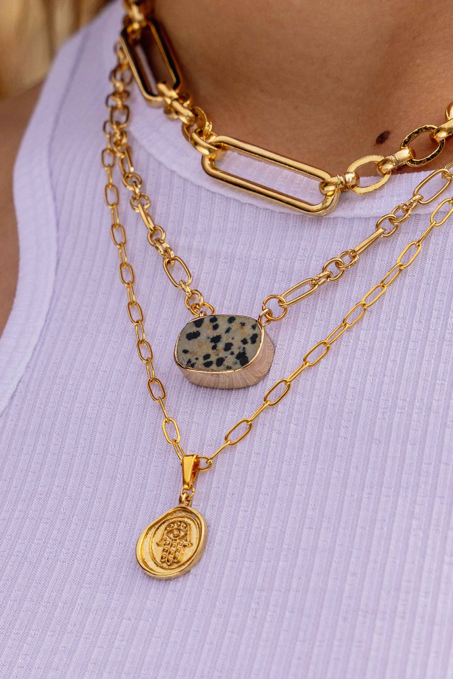 PALMA 'HAMSA HAND' NECKLACE