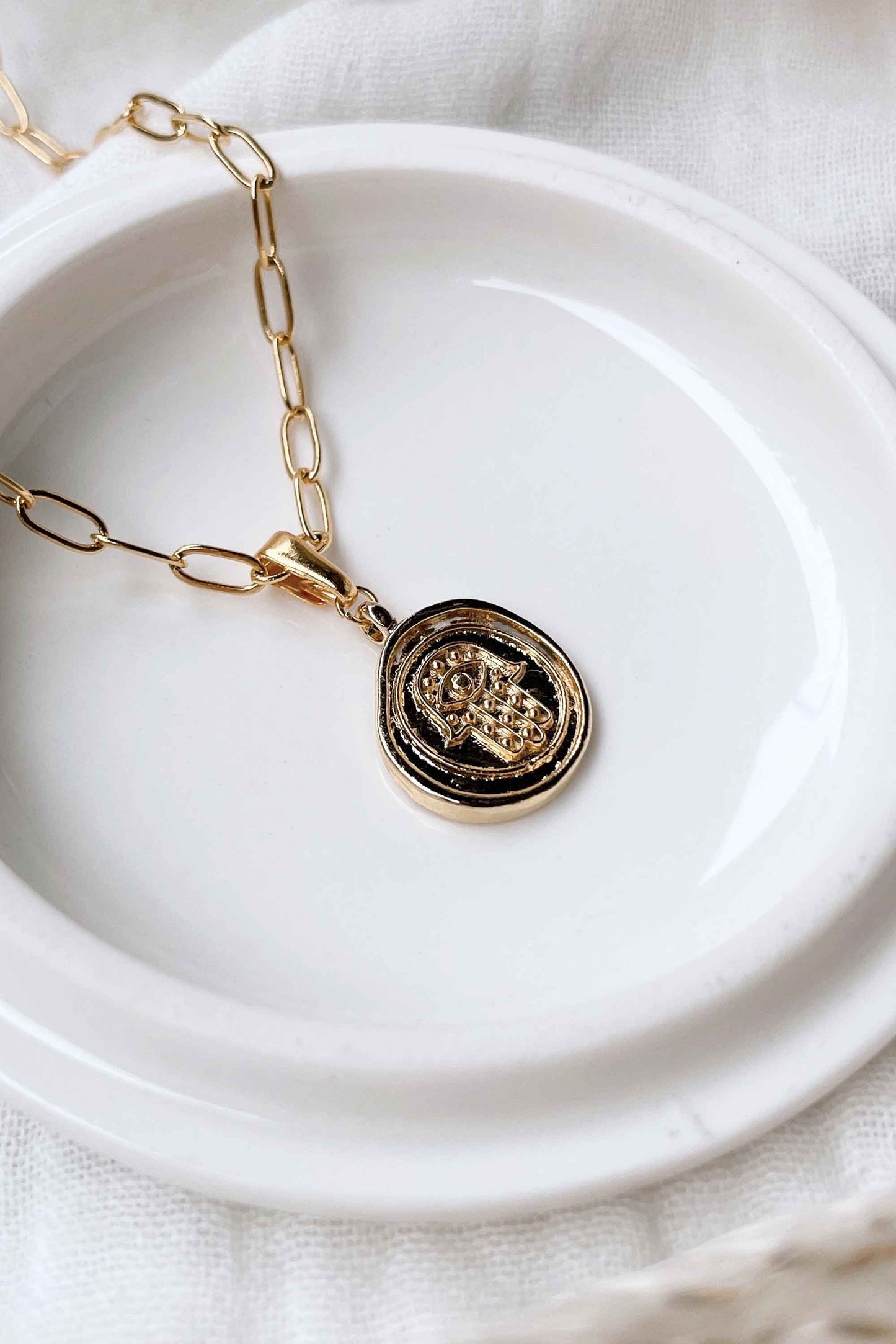 PALMA 'HAMSA HAND' NECKLACE