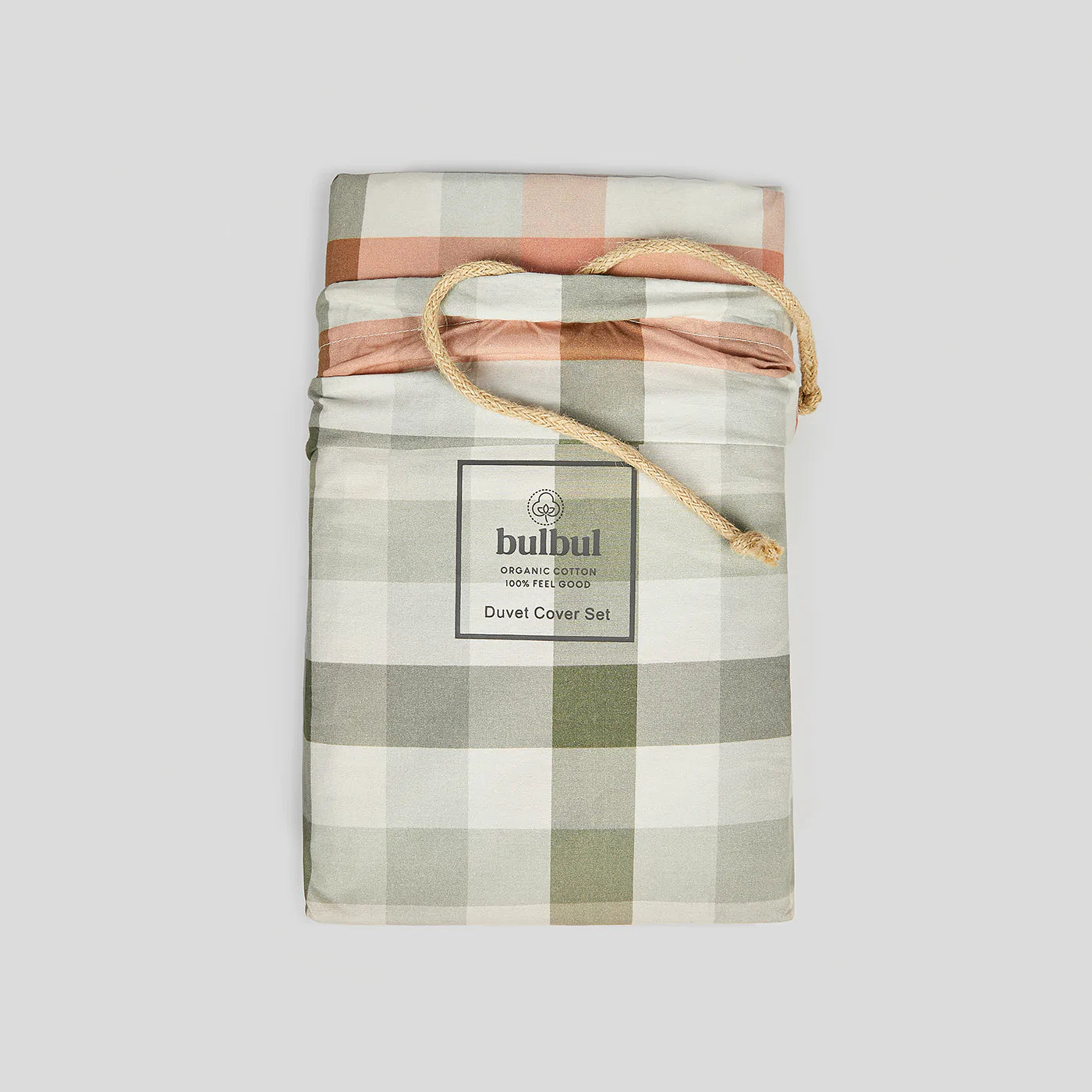 Desert Plaid Organic Cotton Quilt Cover