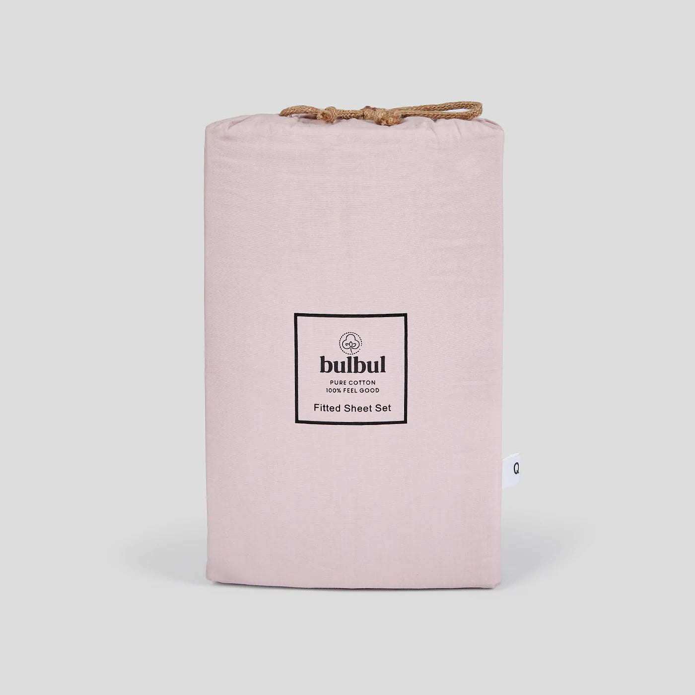 Pink Salt Fitted Sheet Set - Double