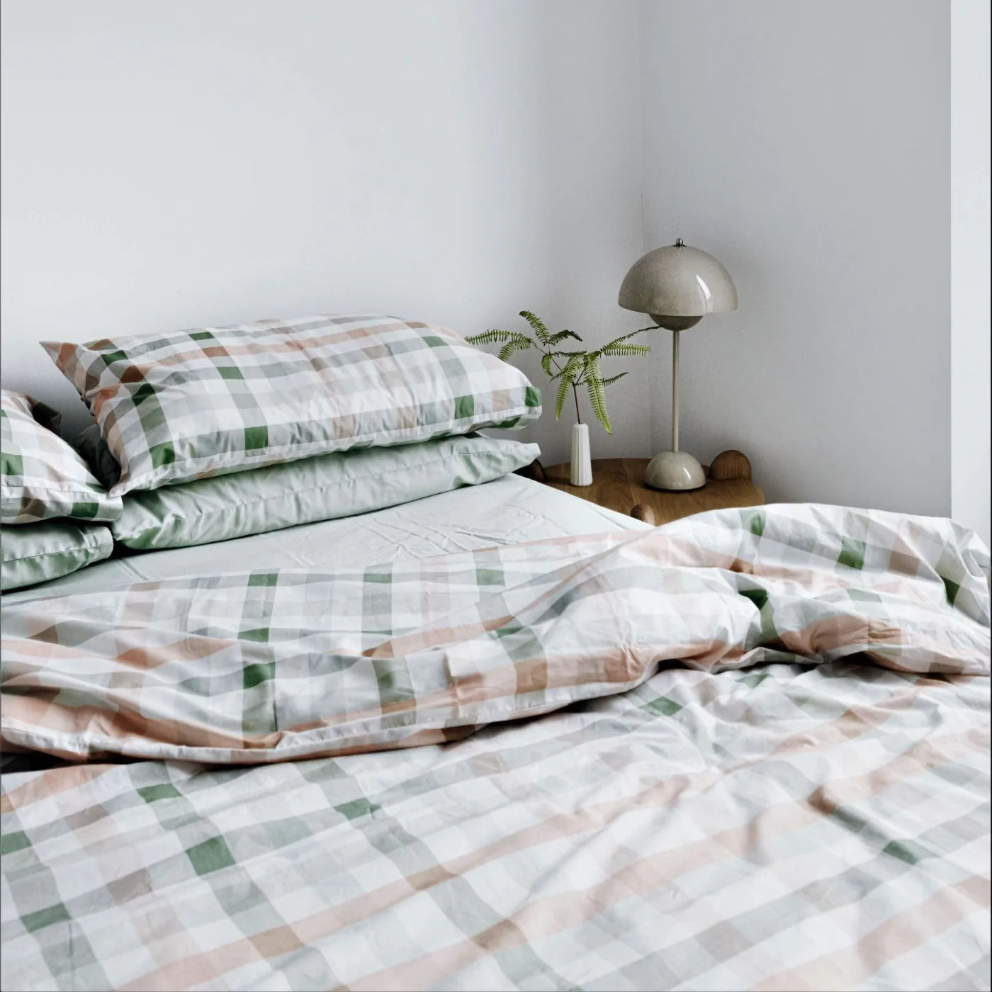 Desert Plaid Organic Cotton Quilt Cover