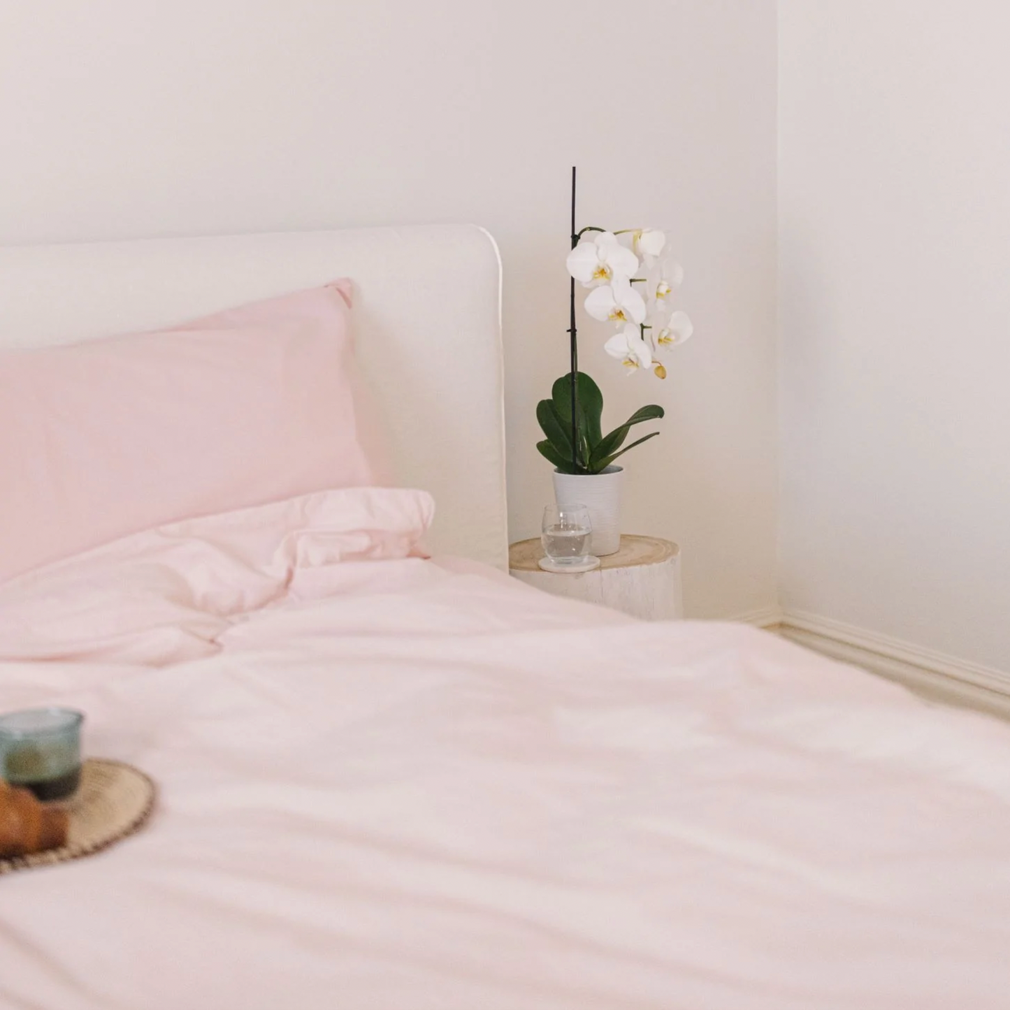 Pink Salt Fitted Sheet Set - Double