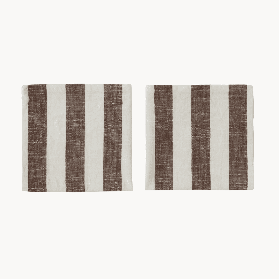 Striped Napkin 2pk choko