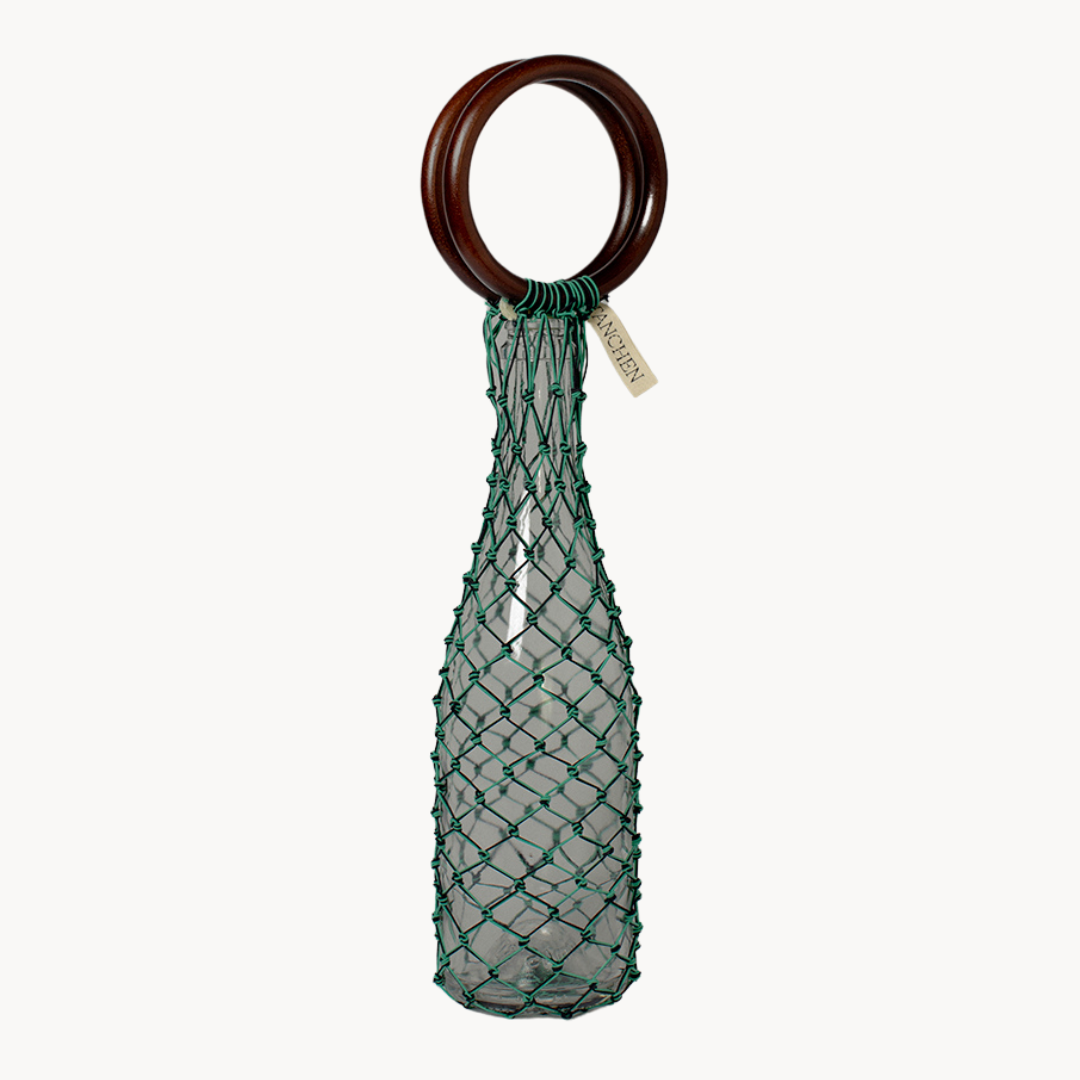 0/0 Wine Bag - Turquoise/Black