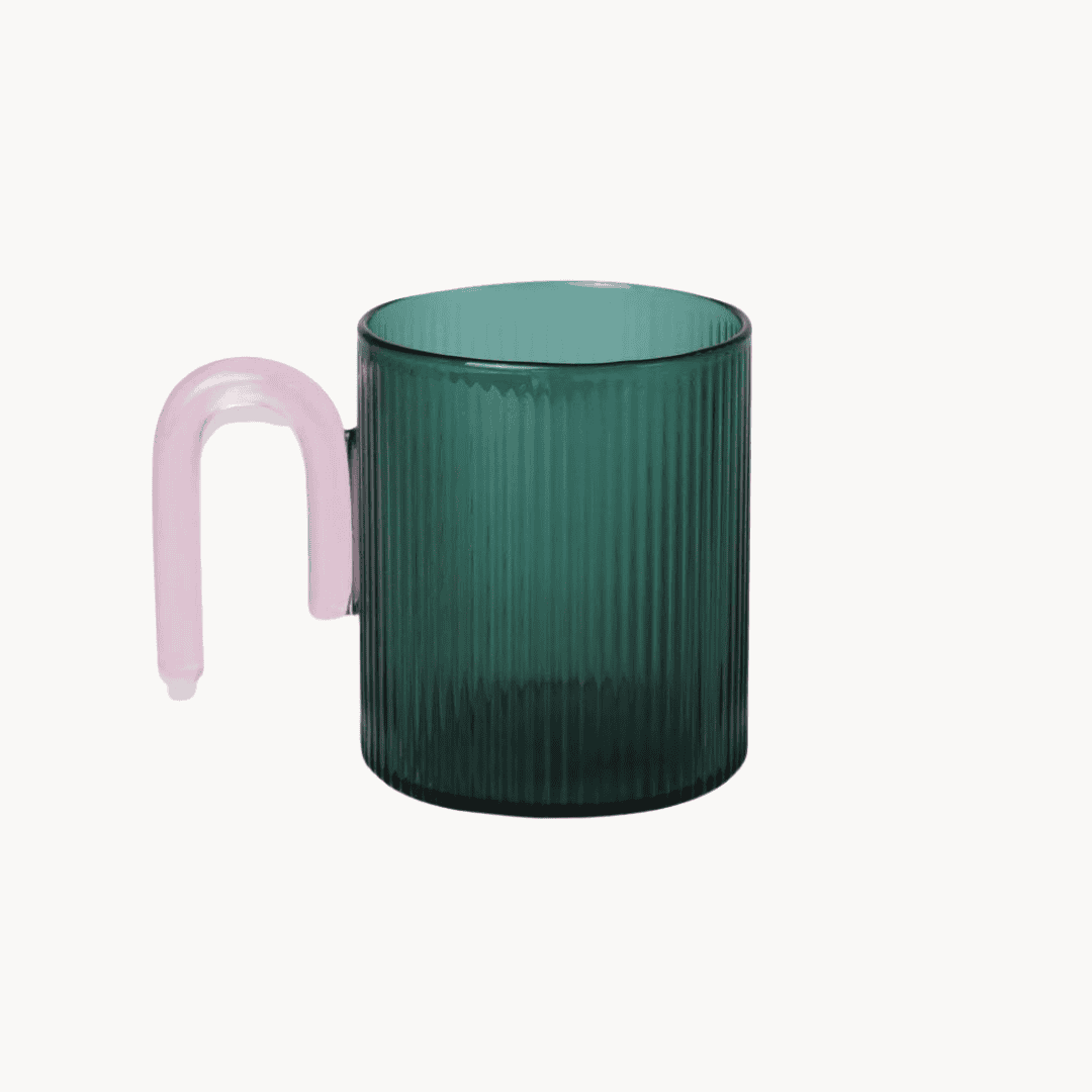Archer Ribbed Glass Cup