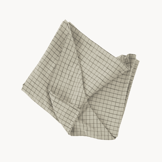 Grid Tablecloth Clay-Black