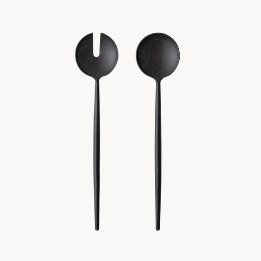 Handrin Black Salad Servers