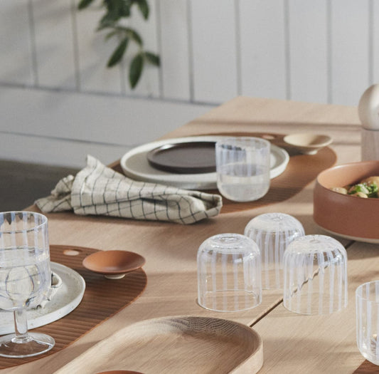 Grid Napkin - 2PK Clay