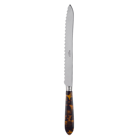 Sabre Paris serrated bread knife with faux tortoise handle