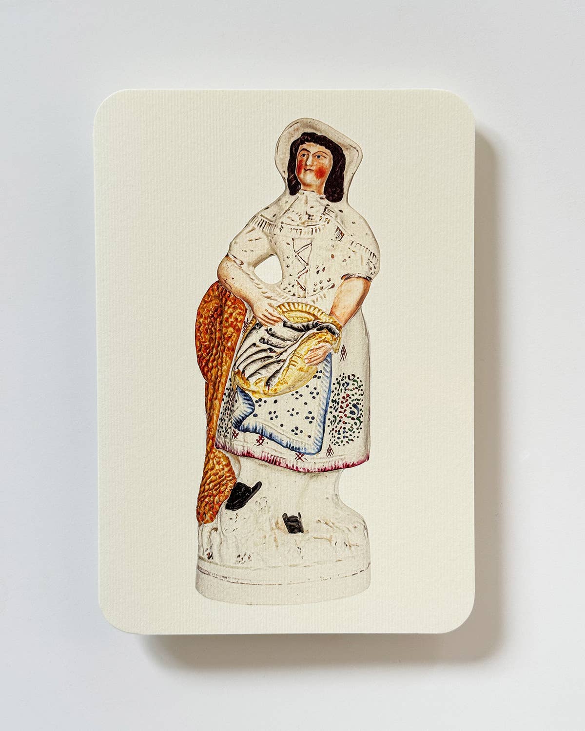 Fishwife with Silver Darlings Greeting card | Birthday Card