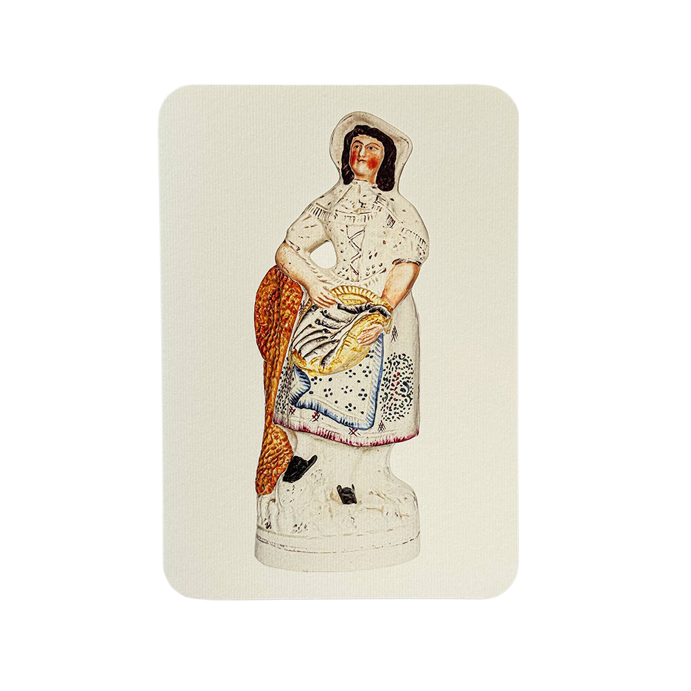 Fishwife with Silver Darlings Greeting card | Birthday Card