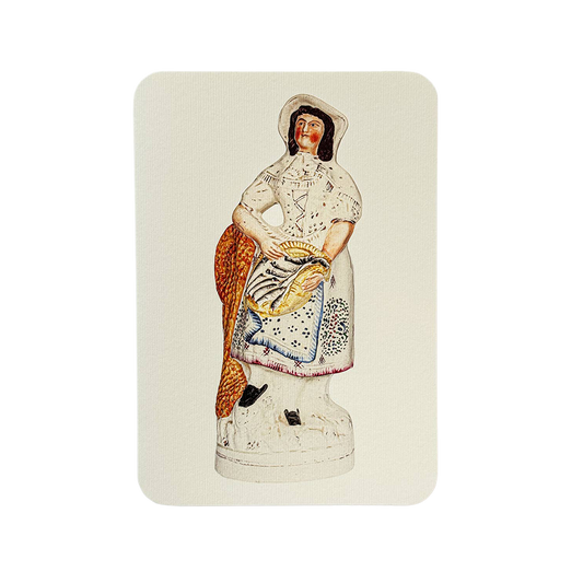 Fishwife with Silver Darlings Greeting card | Birthday Card
