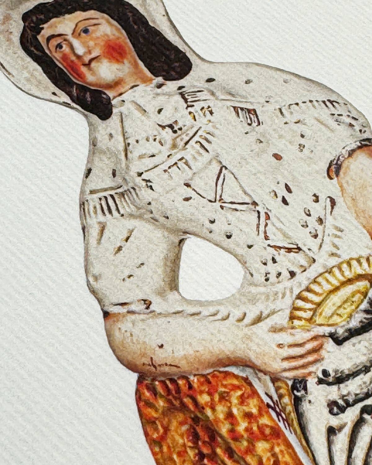 Fishwife with Silver Darlings Greeting card | Birthday Card
