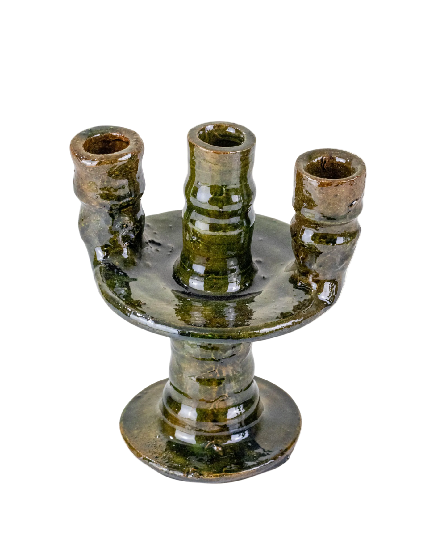 Handmade Moroccan Triple Candlestick – Sharaien Glaze